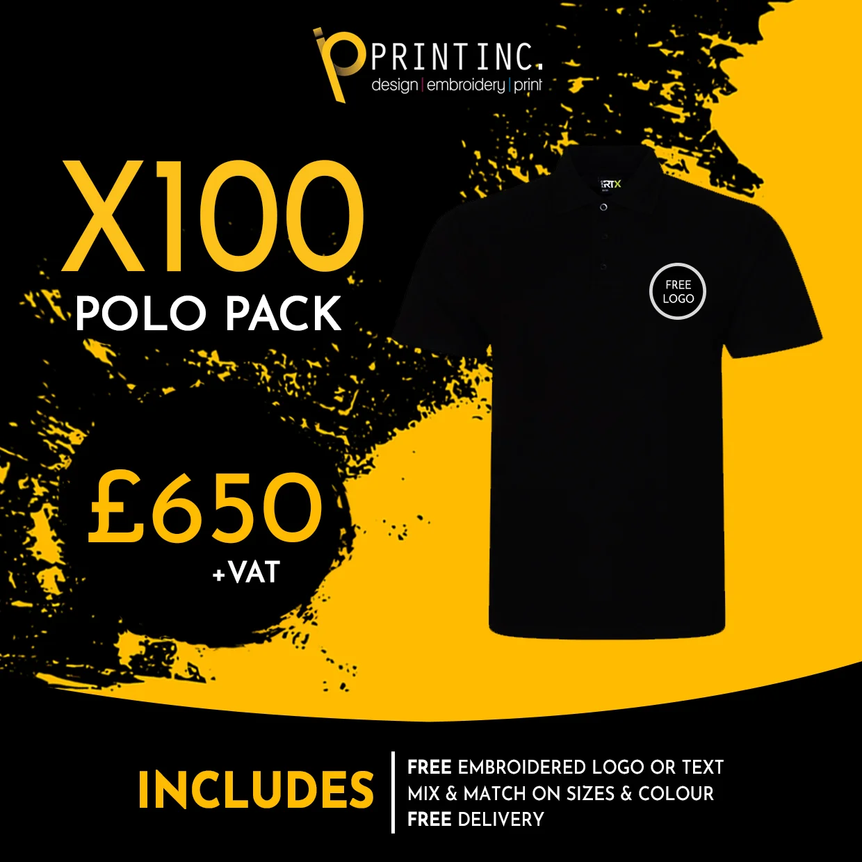 X100 Essential Polo Pack + FREE LOGO - Image 5