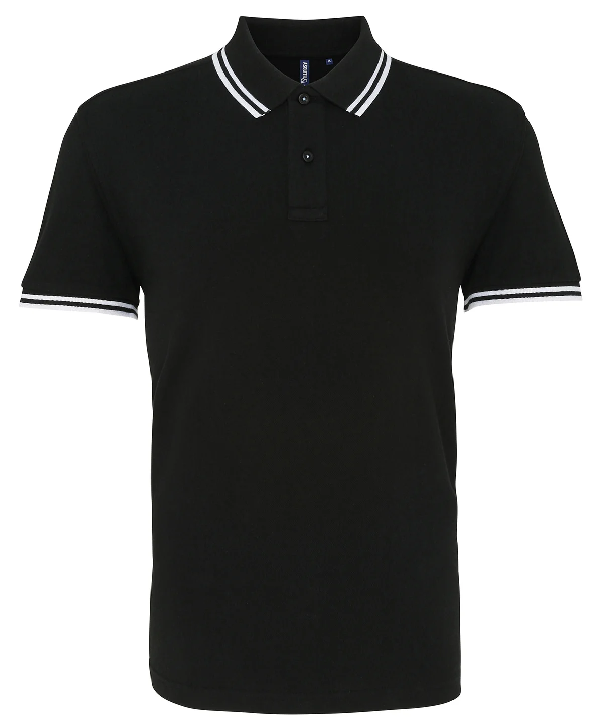 AQ011 Men's classic fit tipped polo - Image 3
