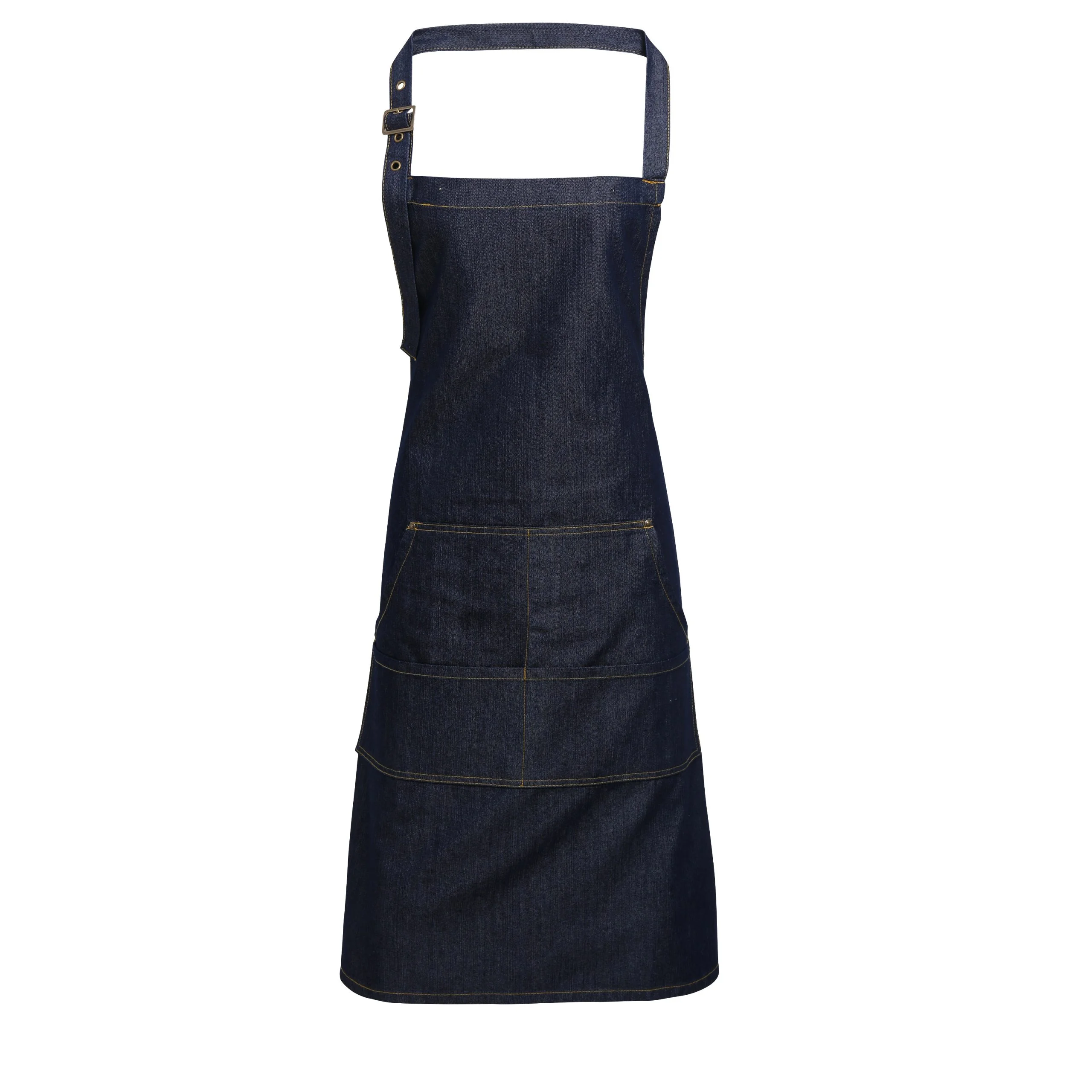 PR126 Jeans stitch bib apron - Image 2