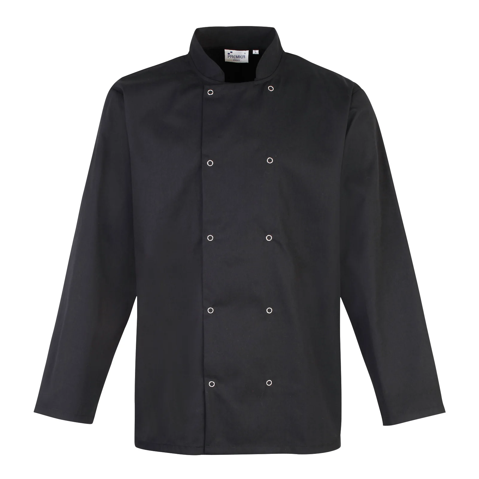 PR665 Studded front long sleeve chef's jacket - Image 2